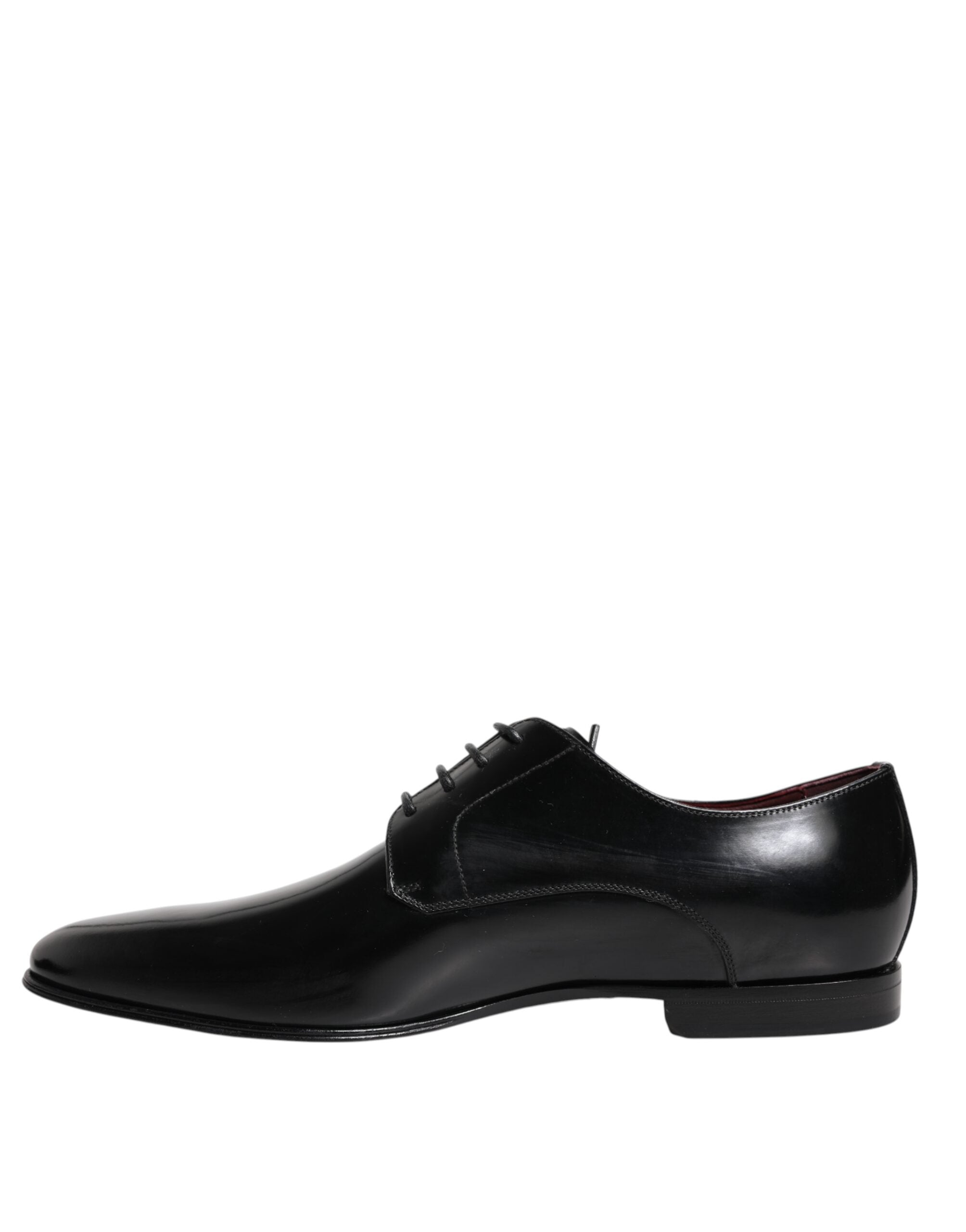 Pánské elegantní černé kožené derby boty