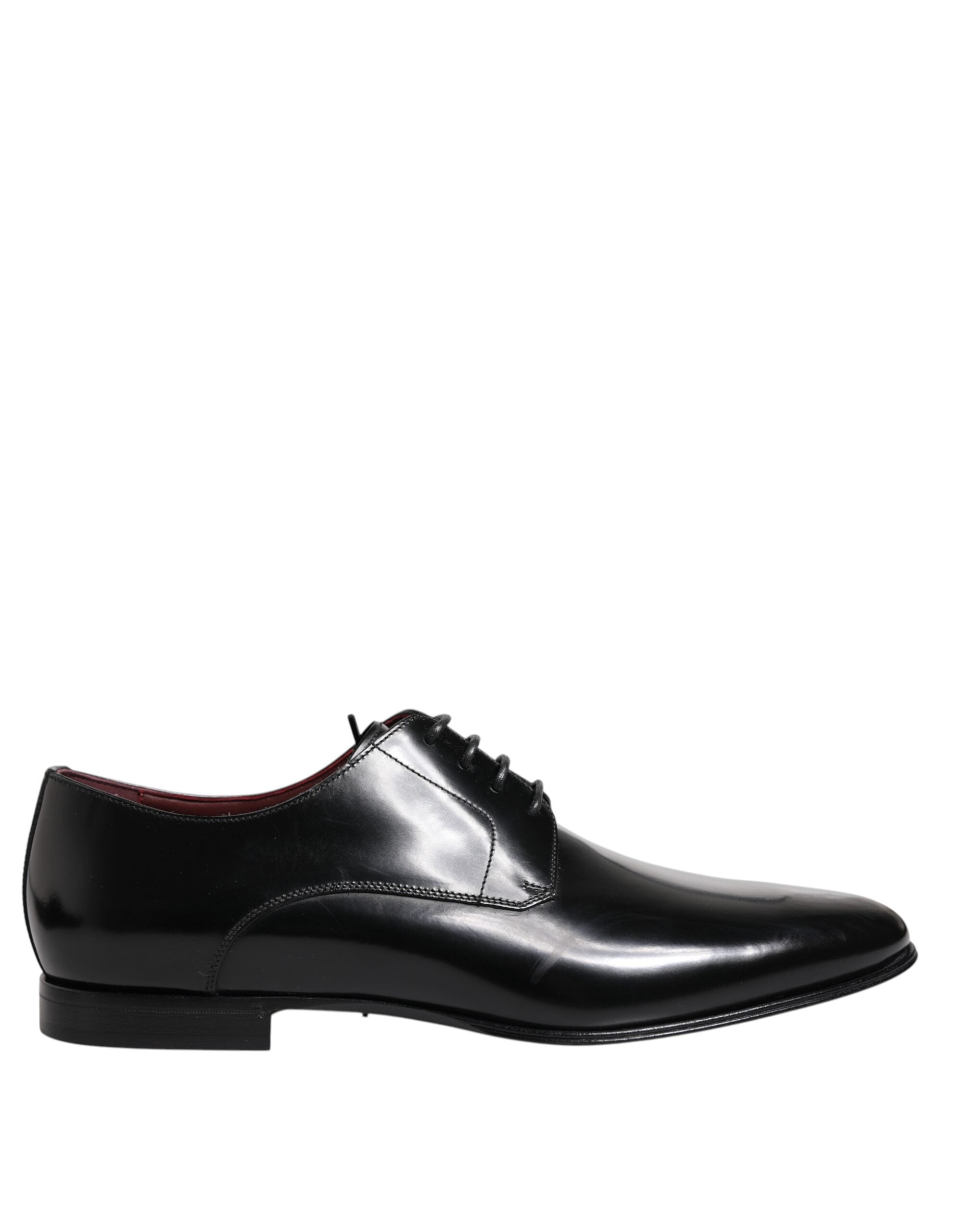 Pánské elegantní černé kožené derby boty