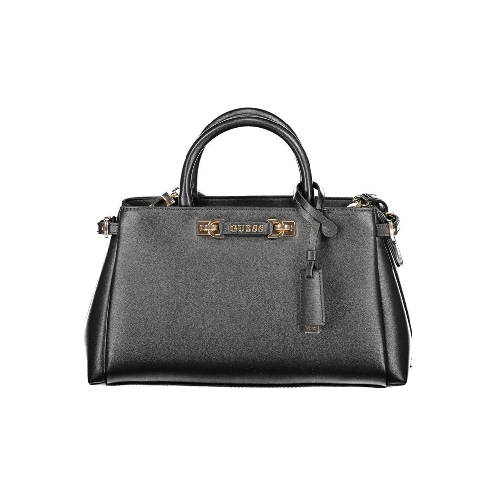 Black Polyethylene Women Handbag