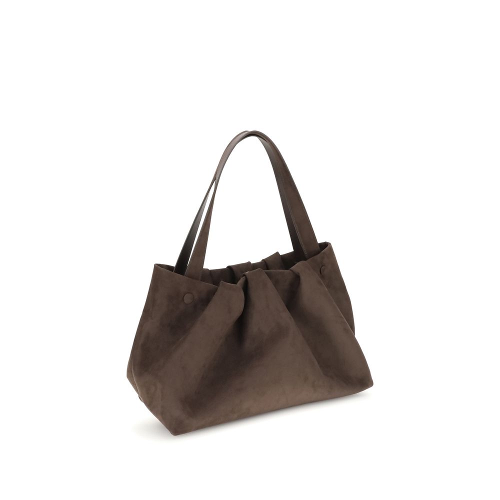 Brown Other Fibres Shoulder Bag