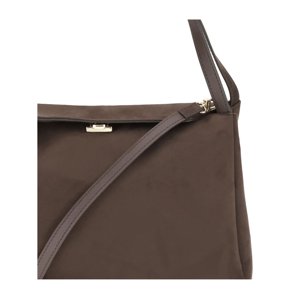 Brown Other Fibres Shoulder Bag
