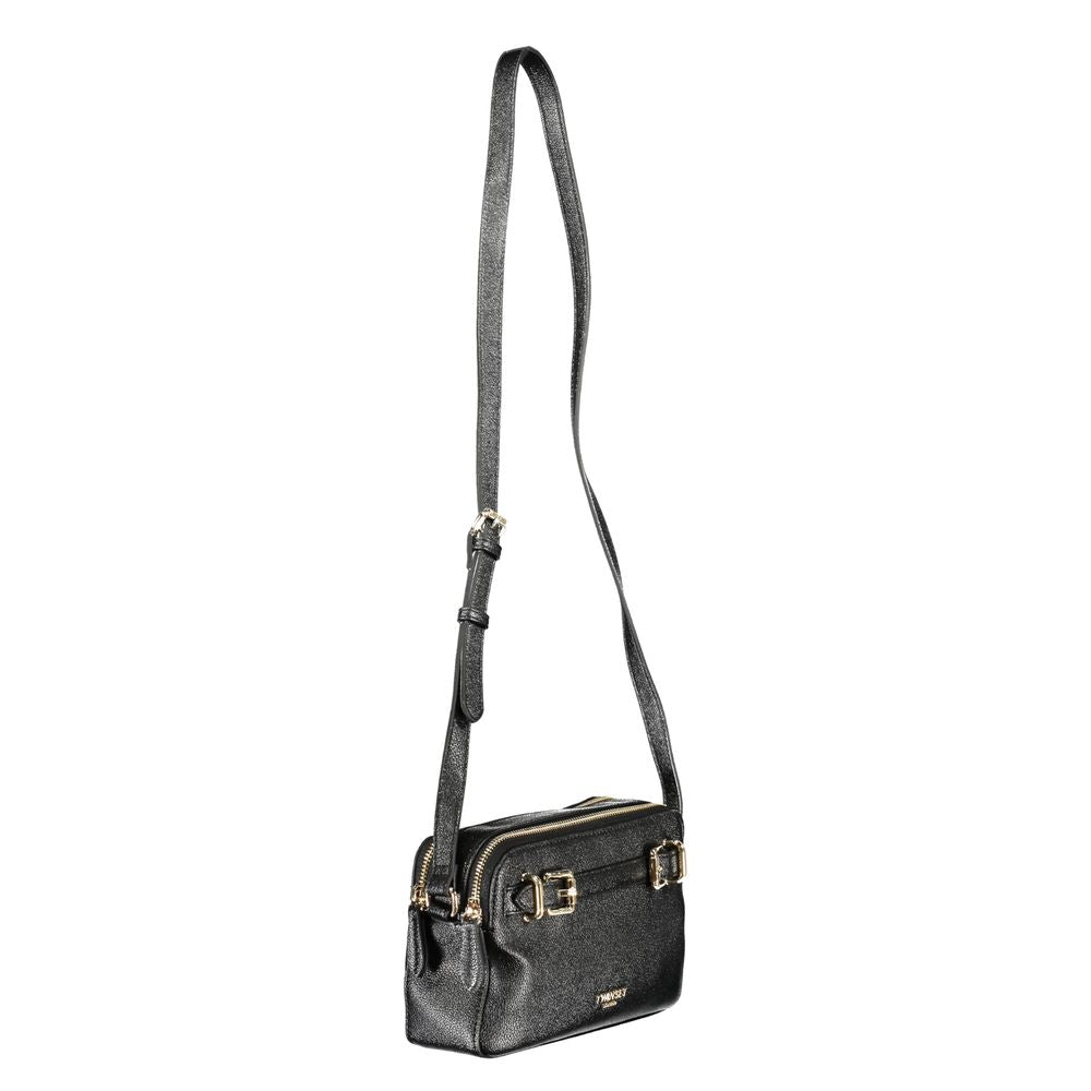 Black Polyethylene Women Handbag