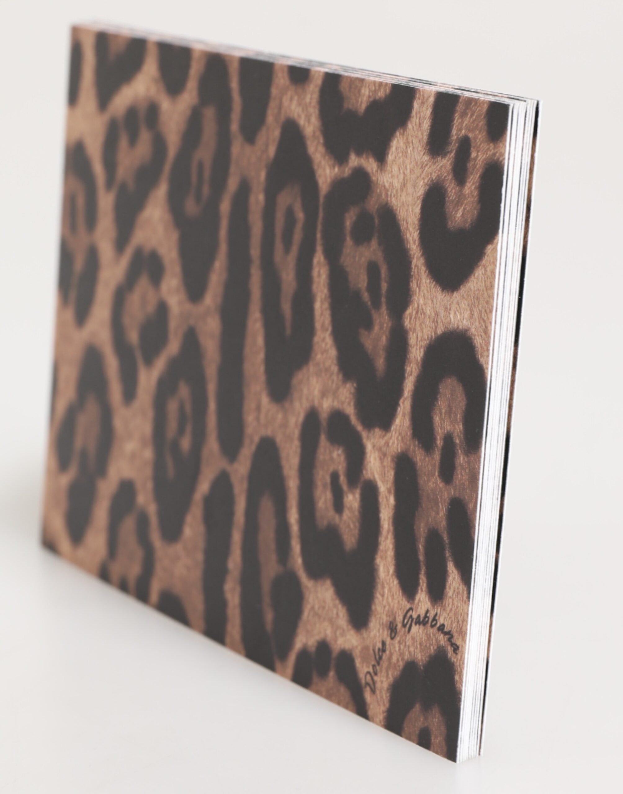 Vícebarevný držák na obálky s leopardím potiskem na papír