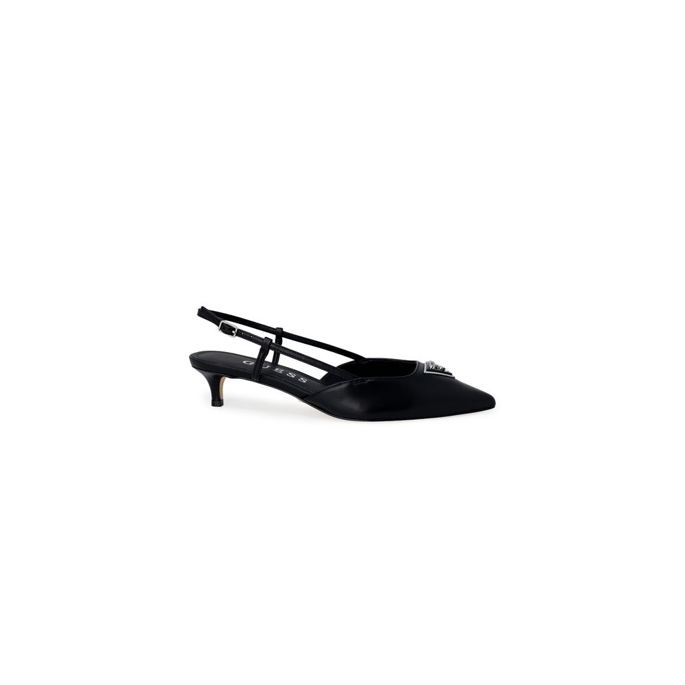 Black Polyester High Heel