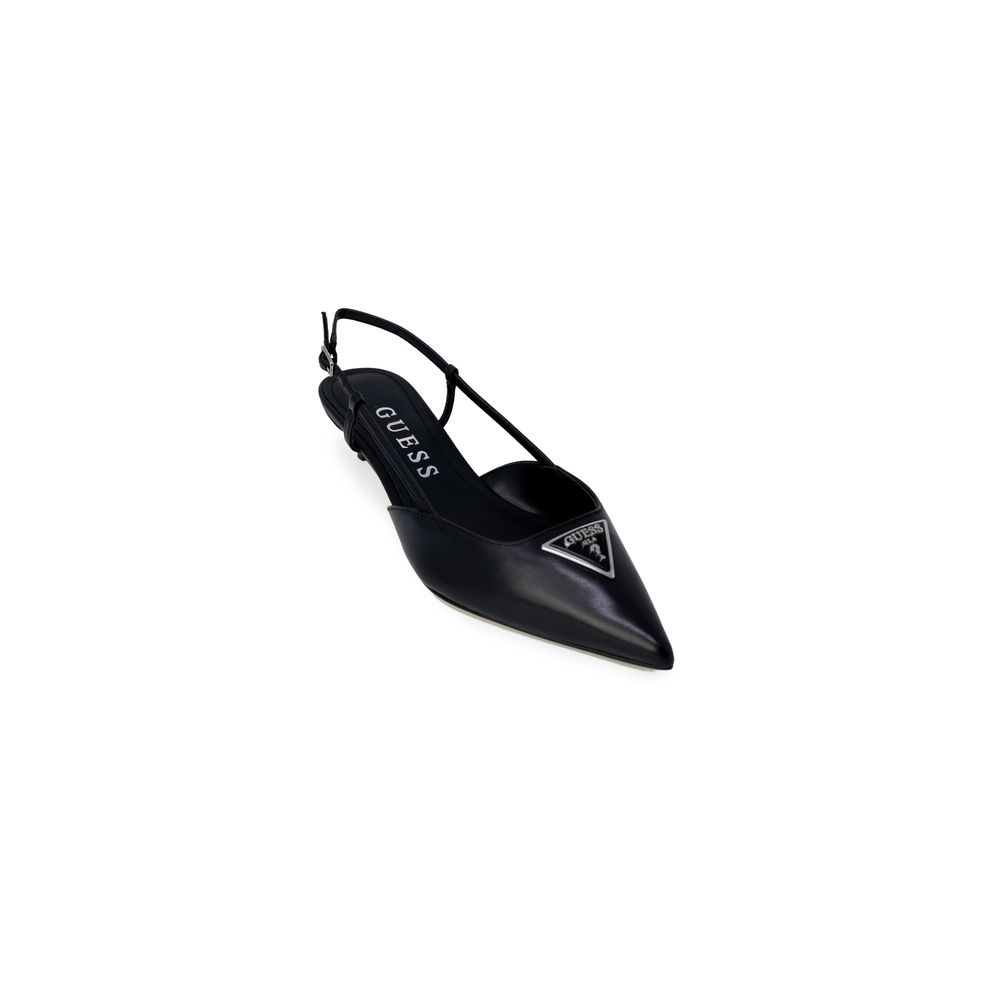 Black Polyester High Heel