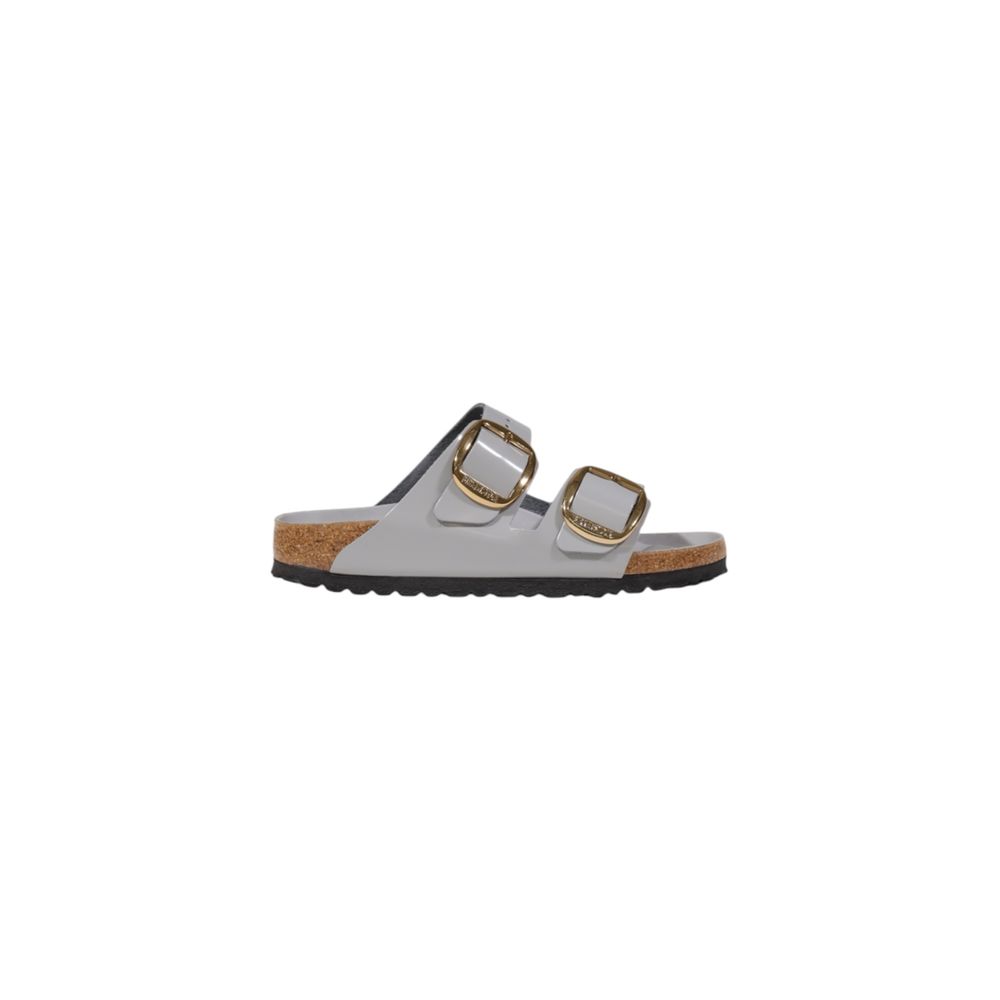 Gray Leather Slipper