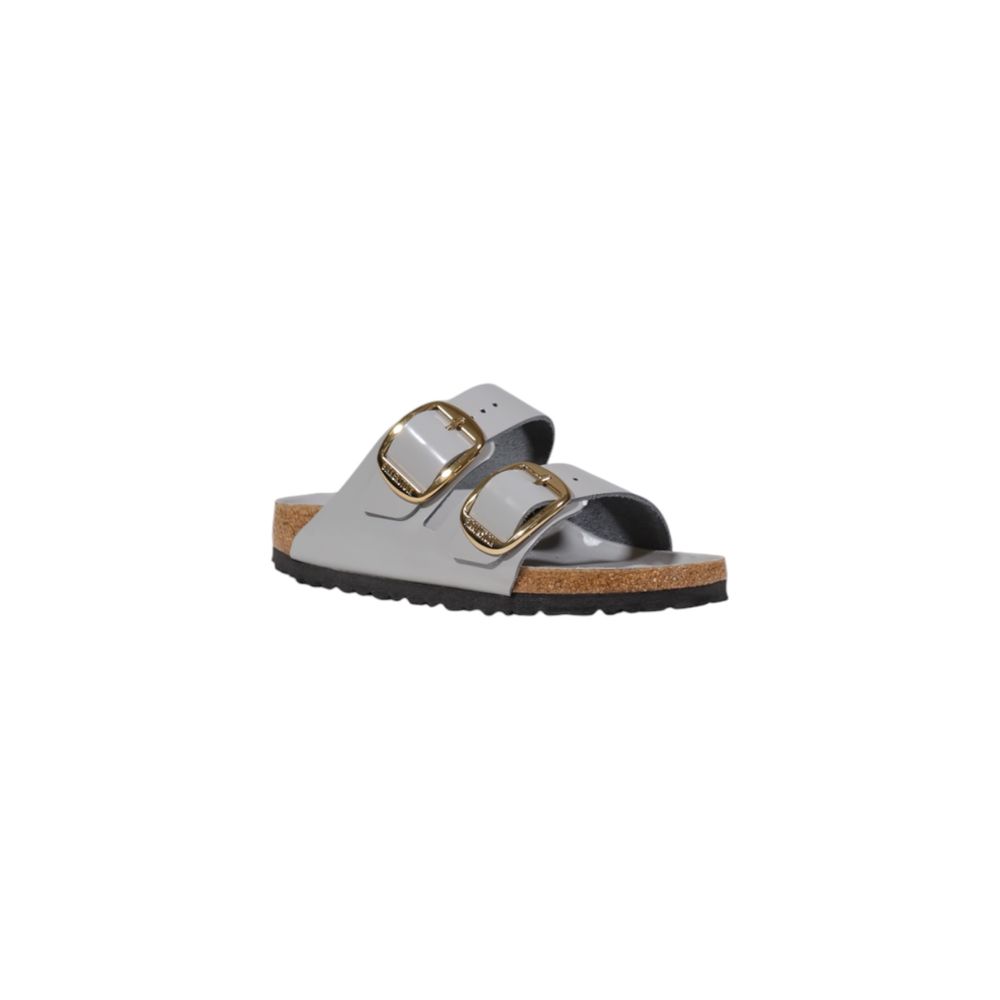 Gray Leather Slipper