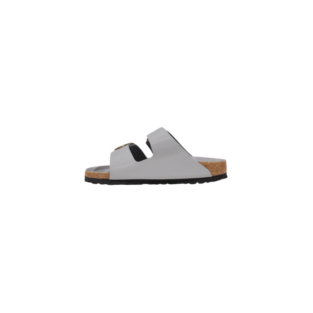 Gray Leather Slipper