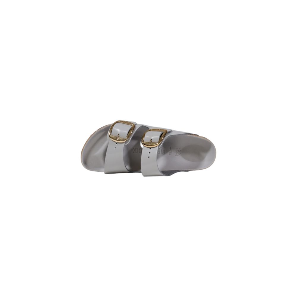 Gray Leather Slipper