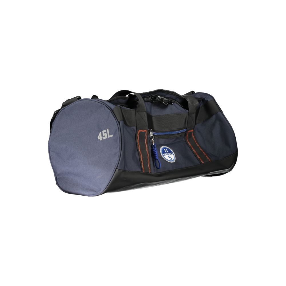 Blue Polyester Handbag