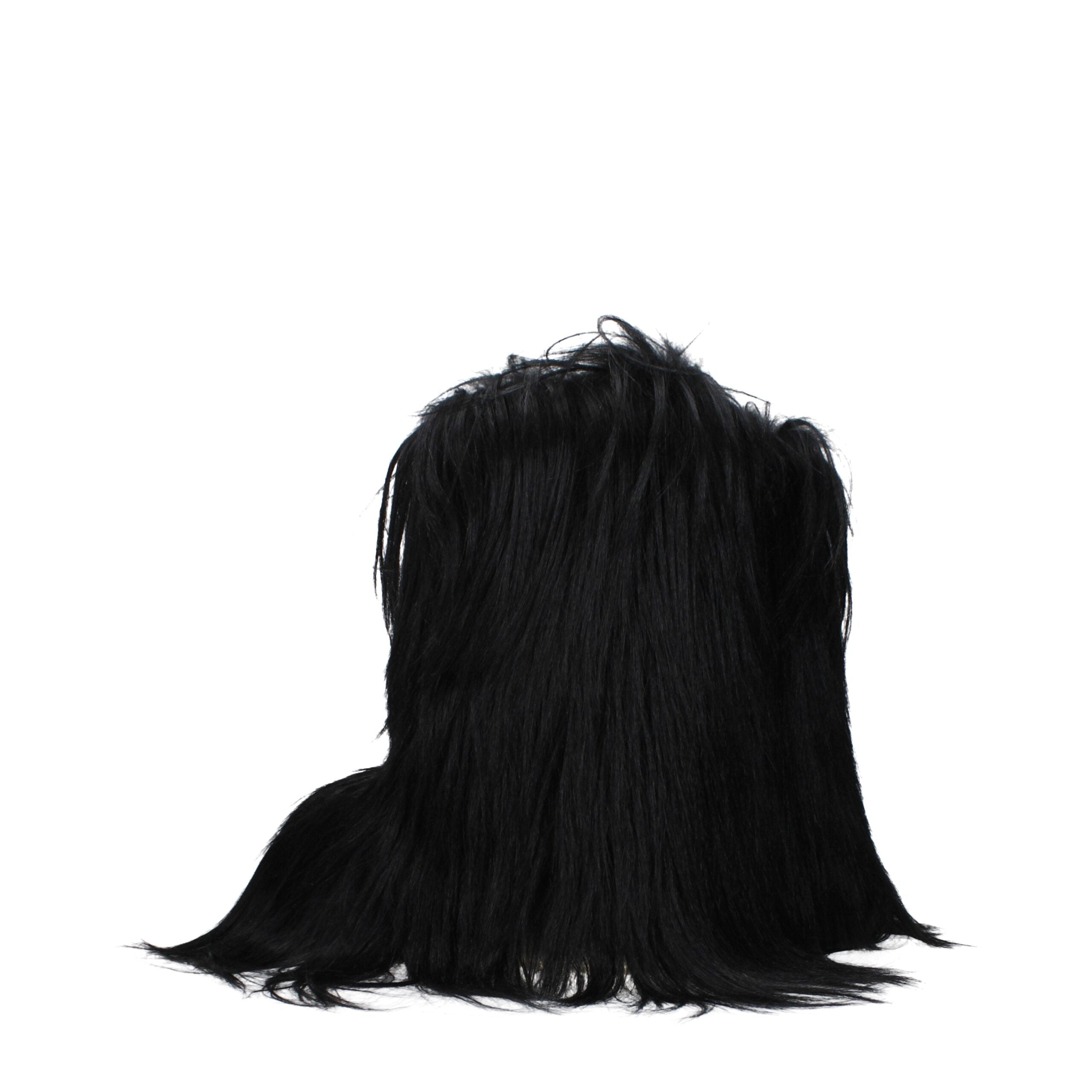 Black Fur Ankle Boots