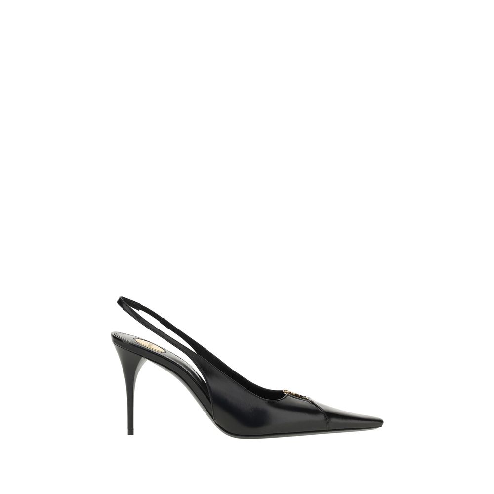 Black Calf Leather Bos Taurus High Heel Pumps