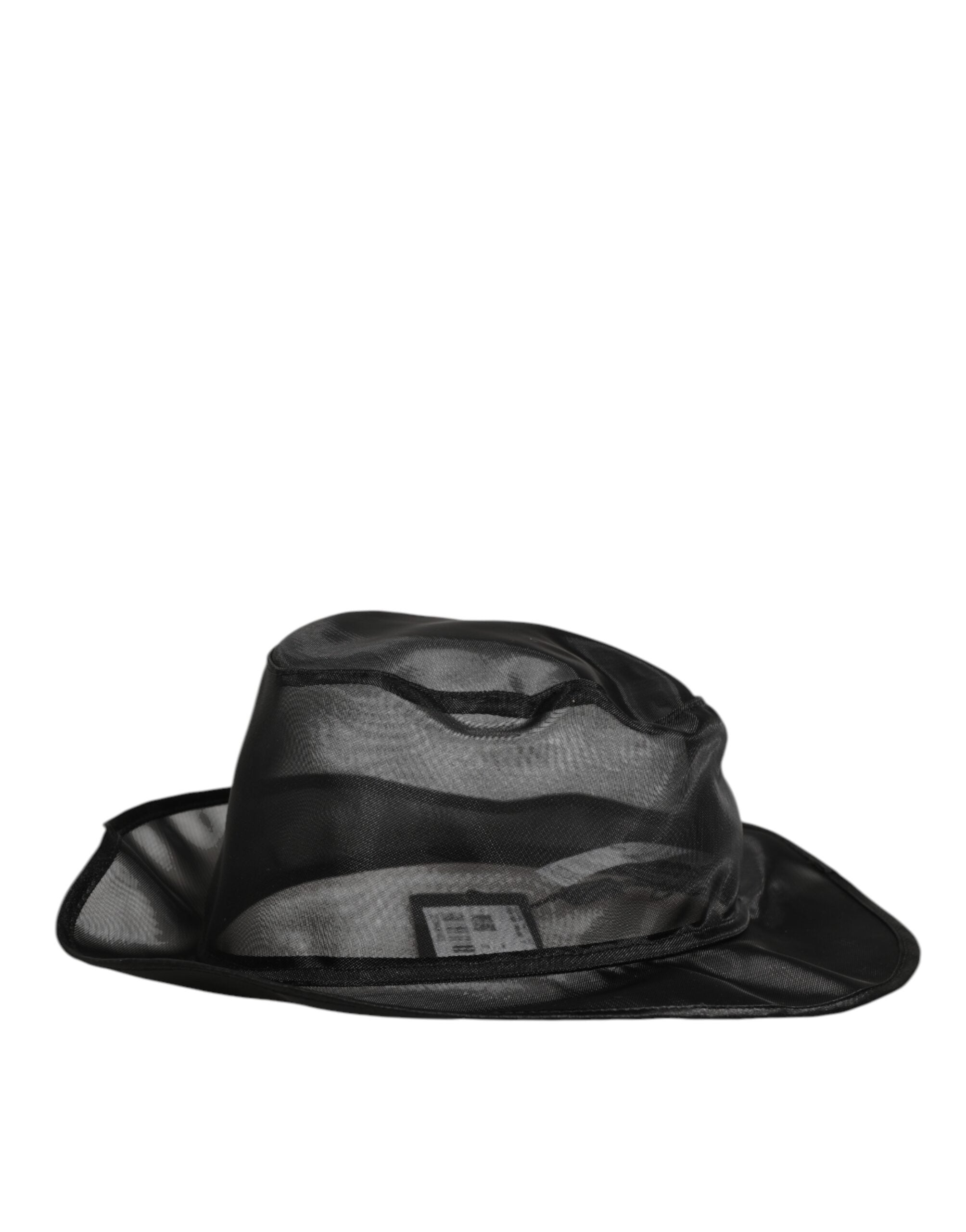 Black Silk Mesh Bucket Men Fisherman Cap Hat