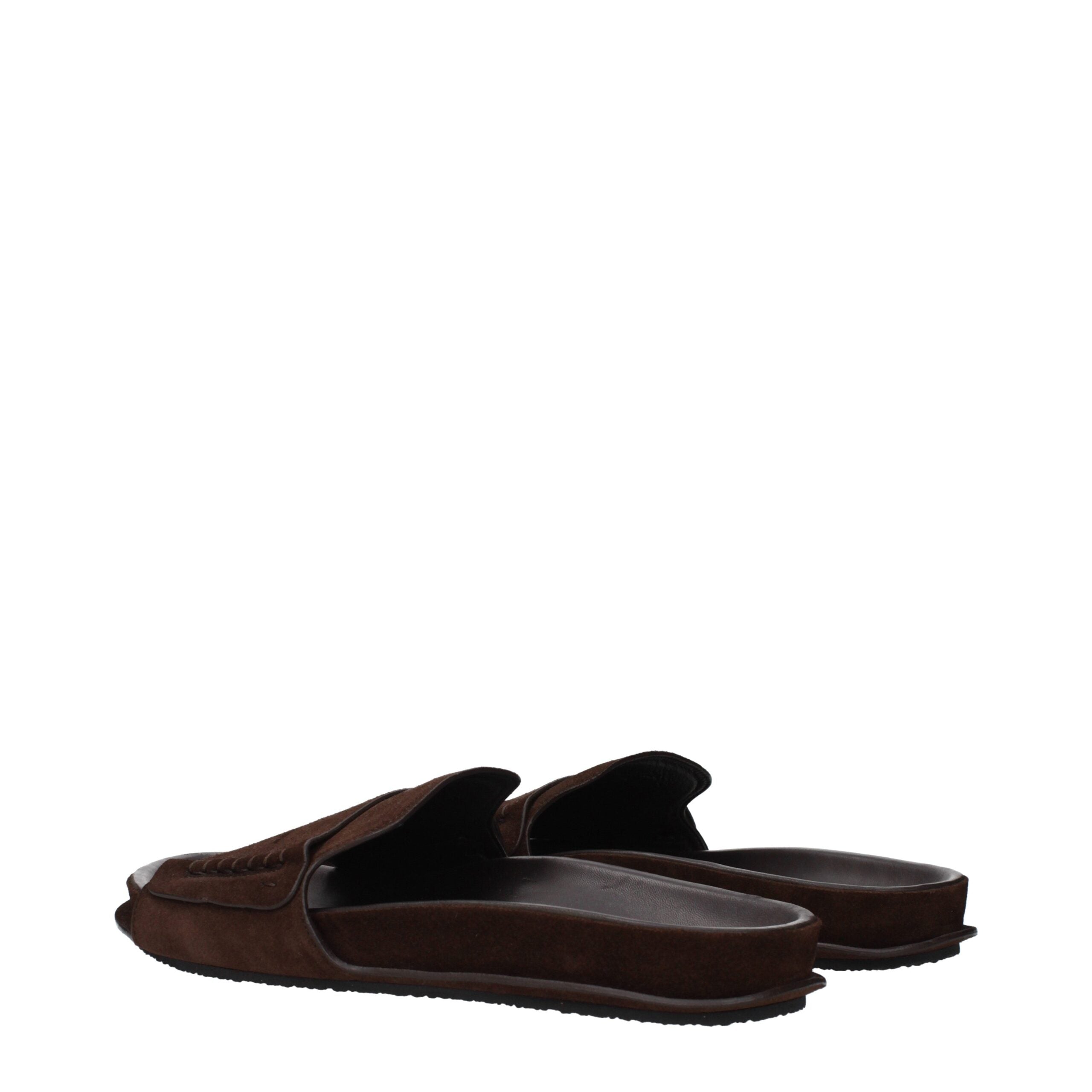 Brown Leather Slippers
