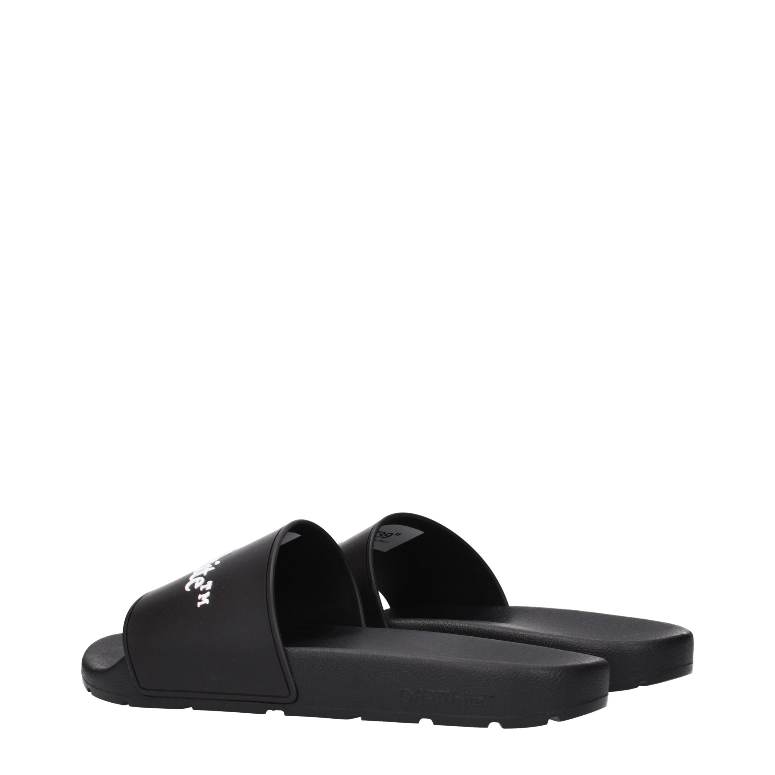Black Cotton Slippers