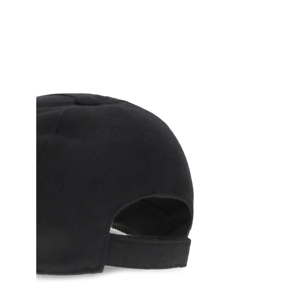 Black Wool Cap (Baseball Hat)