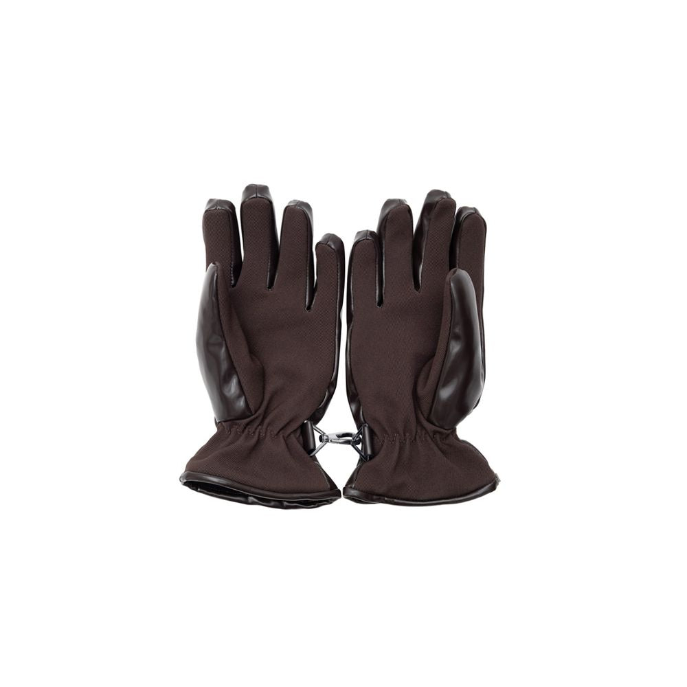 Brown Polyester Gloves