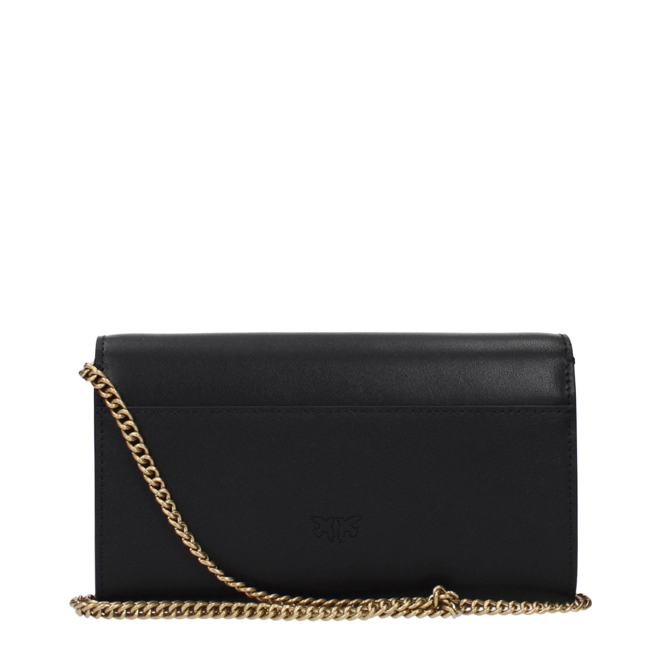 Black Leather Clutch Bag