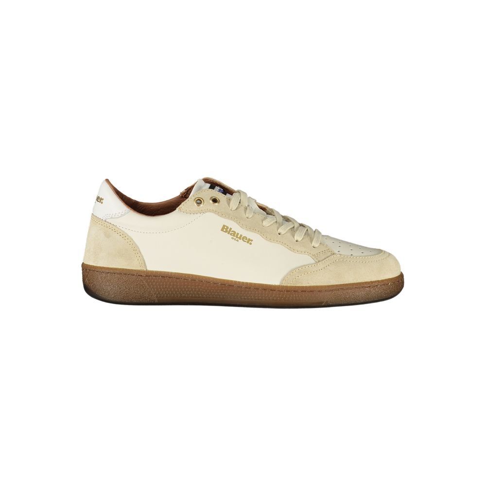 White Leather Men Sneaker