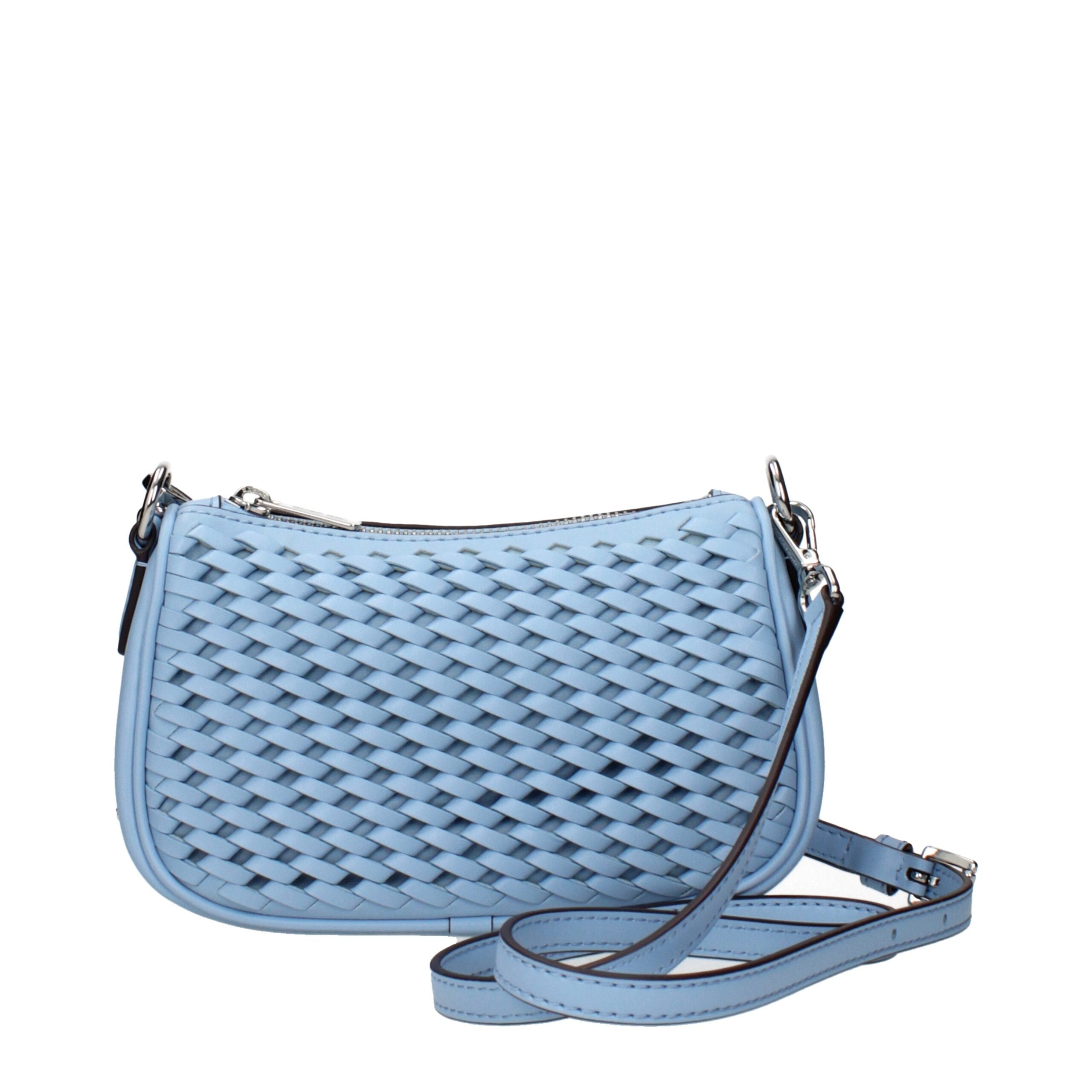 Light Blue Leather Handbag