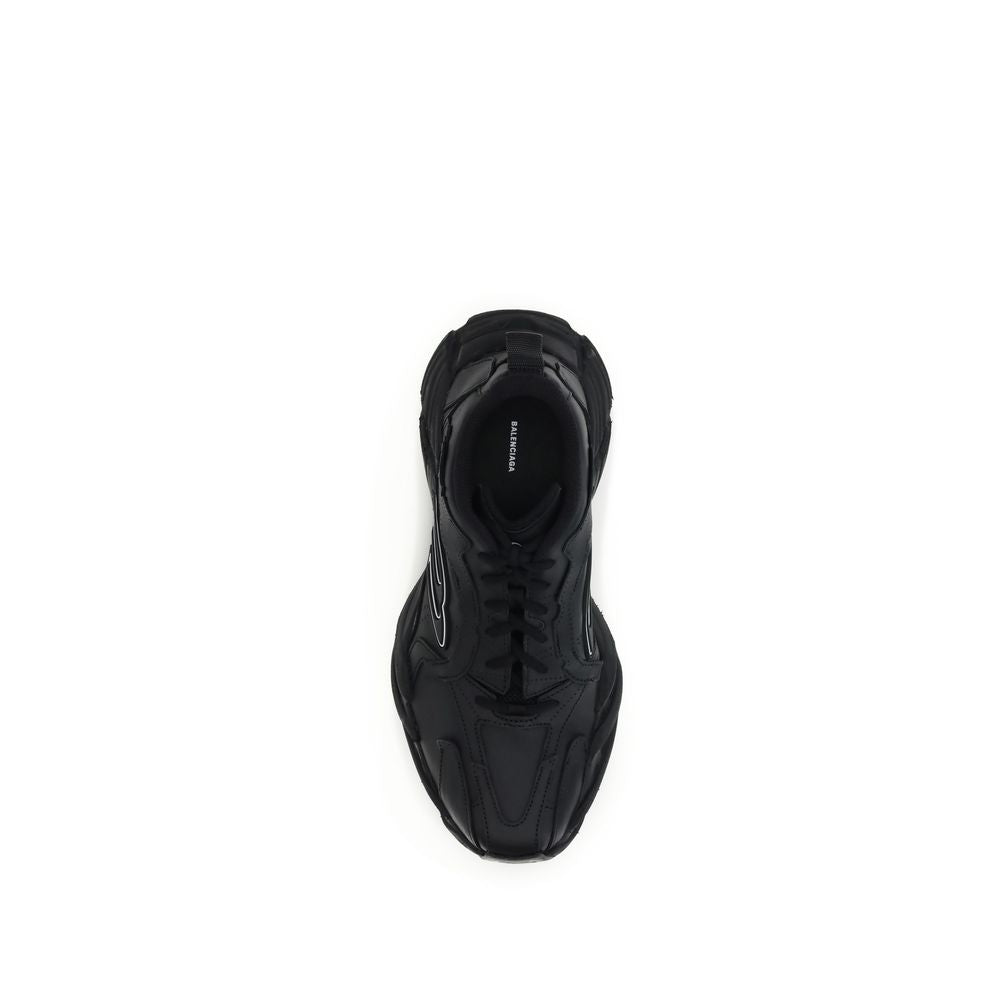 Black Calf Leather Bos Taurus Athletic Sneakers
