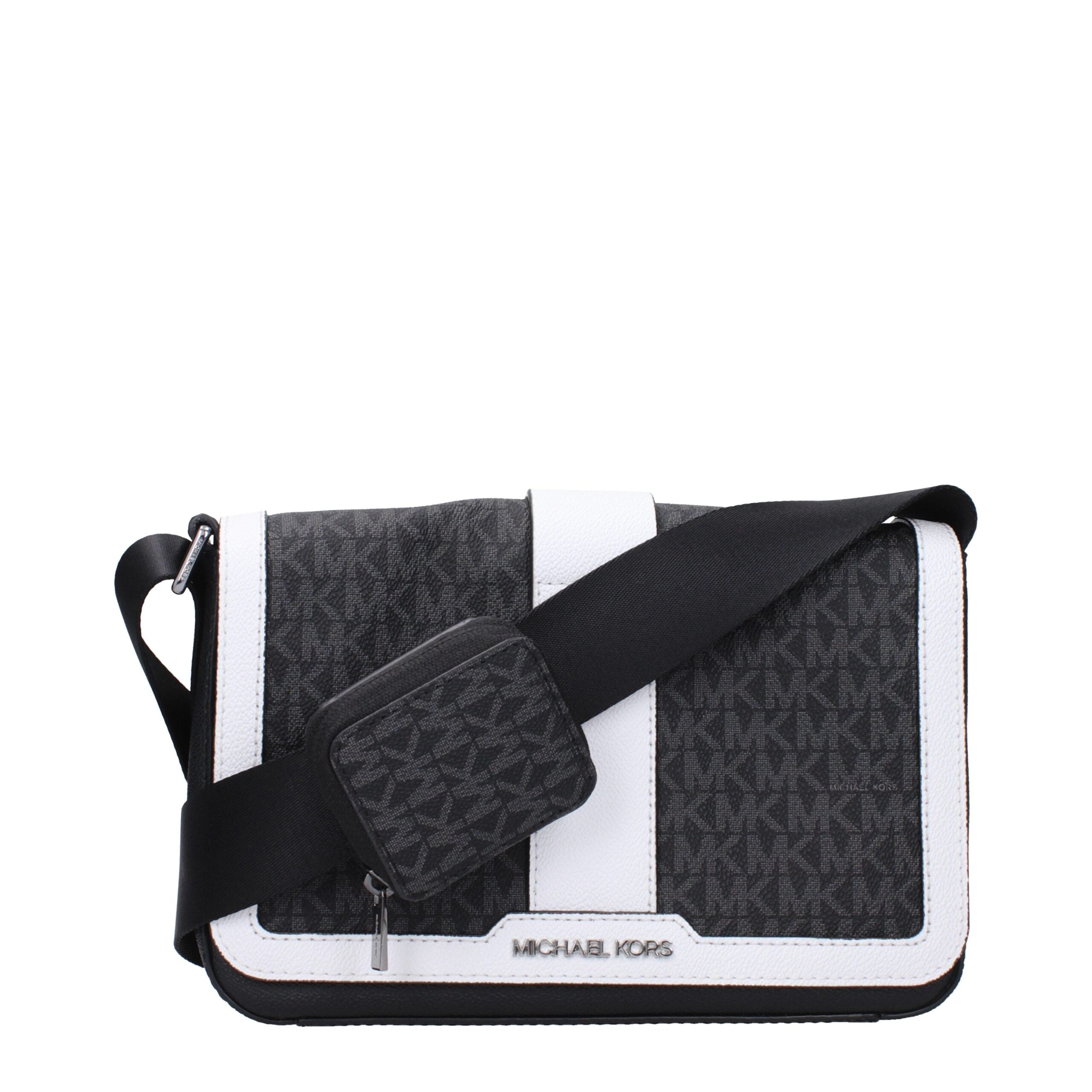 Black Fabric Crossbody Bag