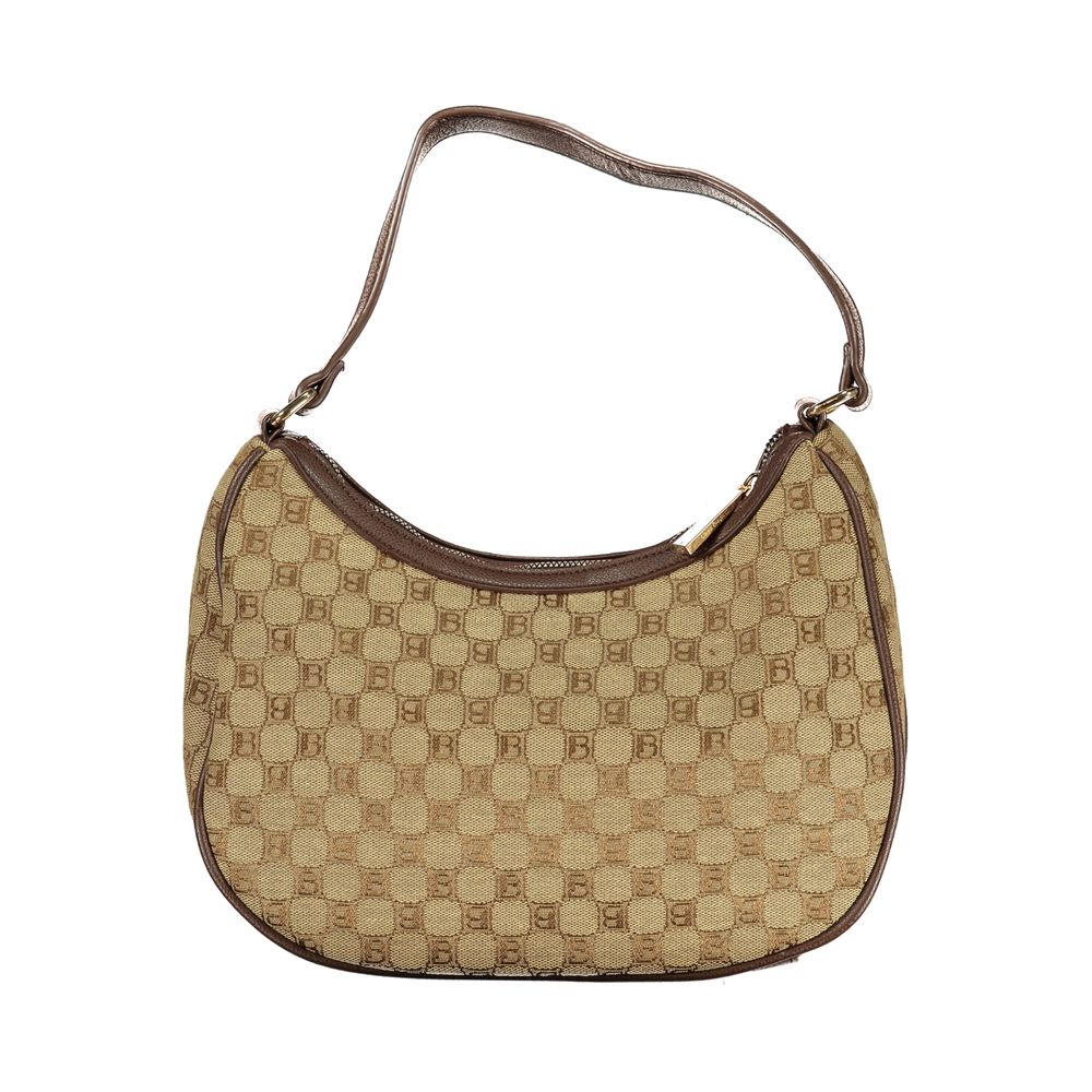 Beige Polyester Women Handbag