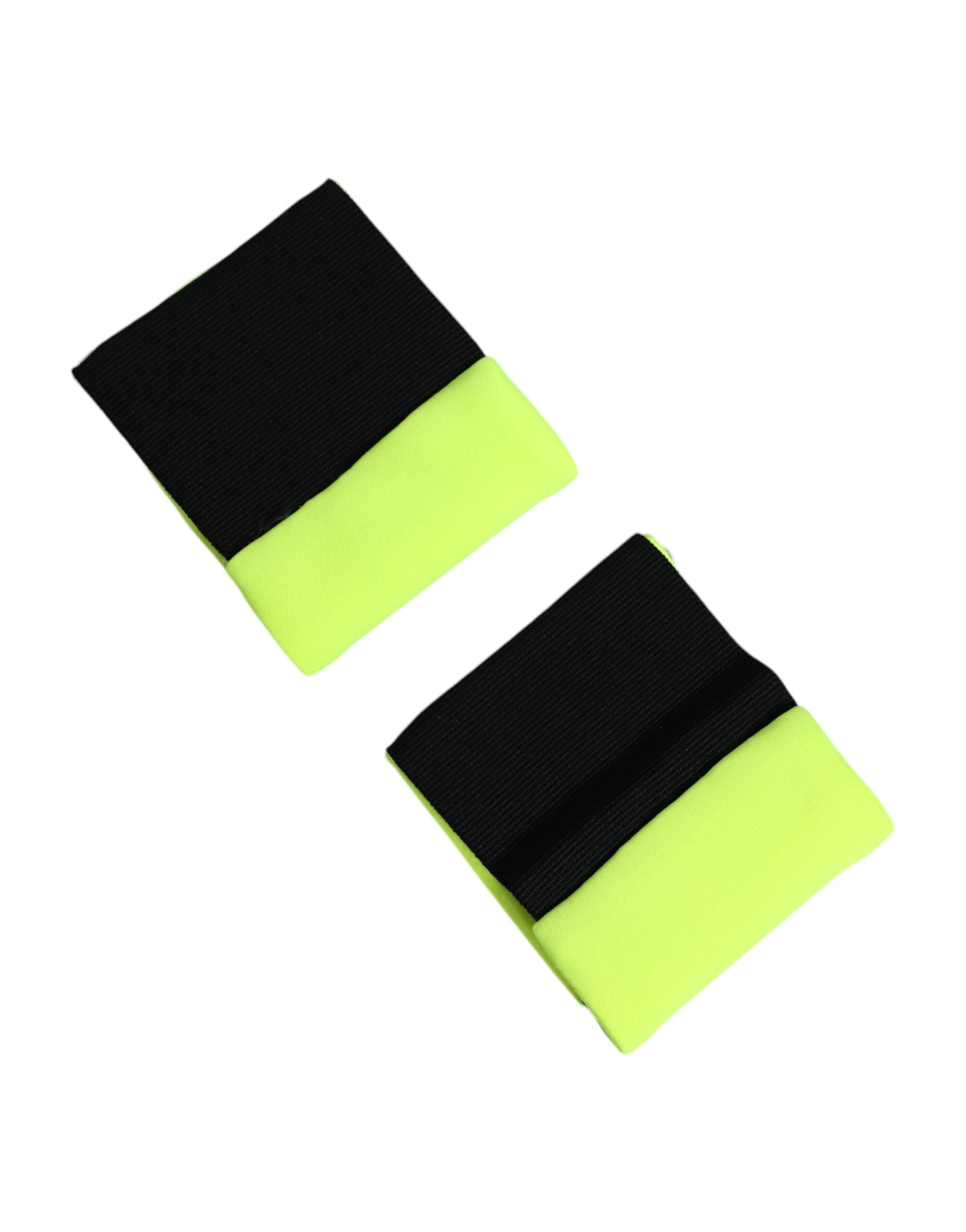 Žlutozelený náramek s logem DG, polyester, 1 pár