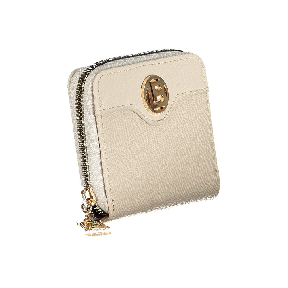 Beige Polyethylene Women Wallet