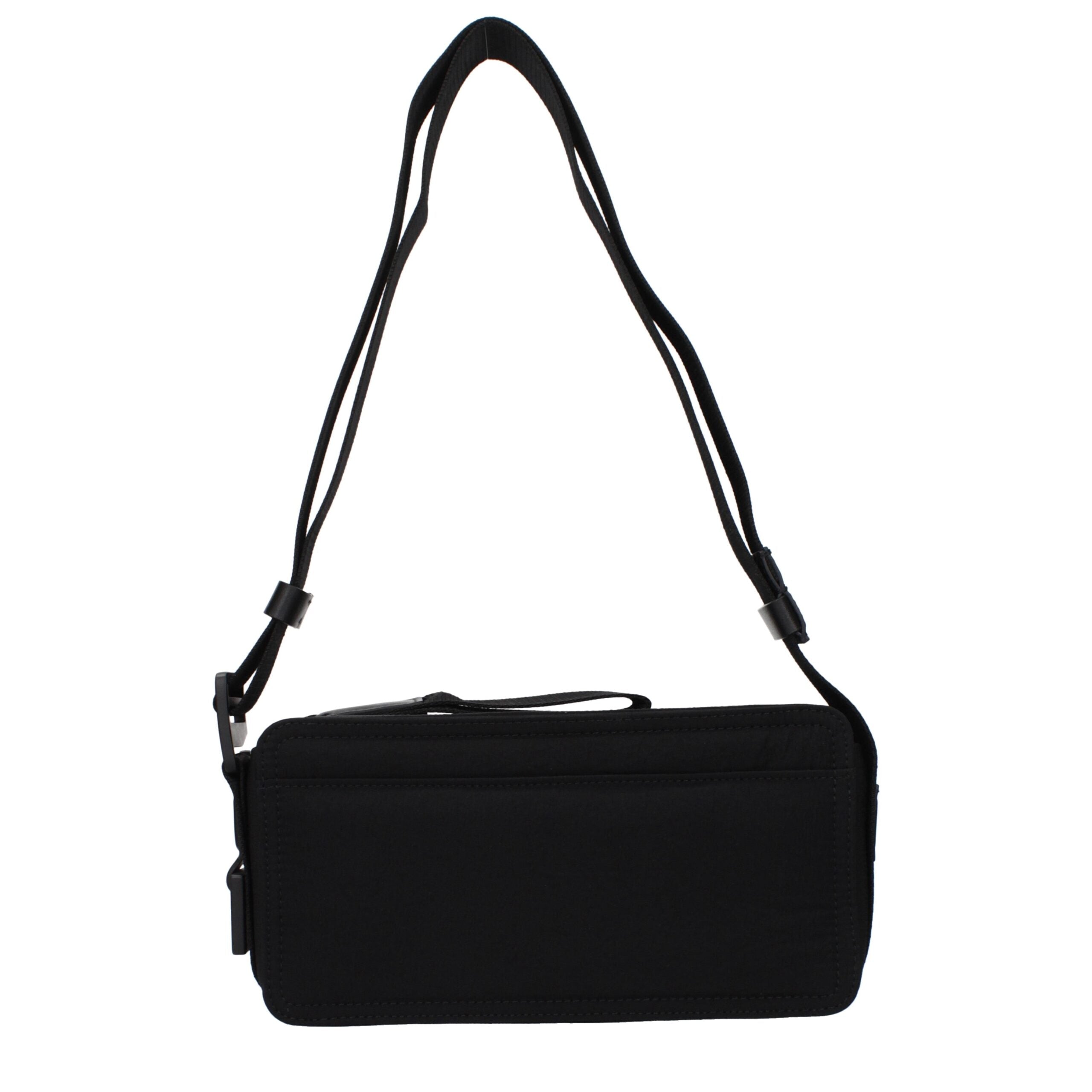 Black Fabric Crossbody Bag