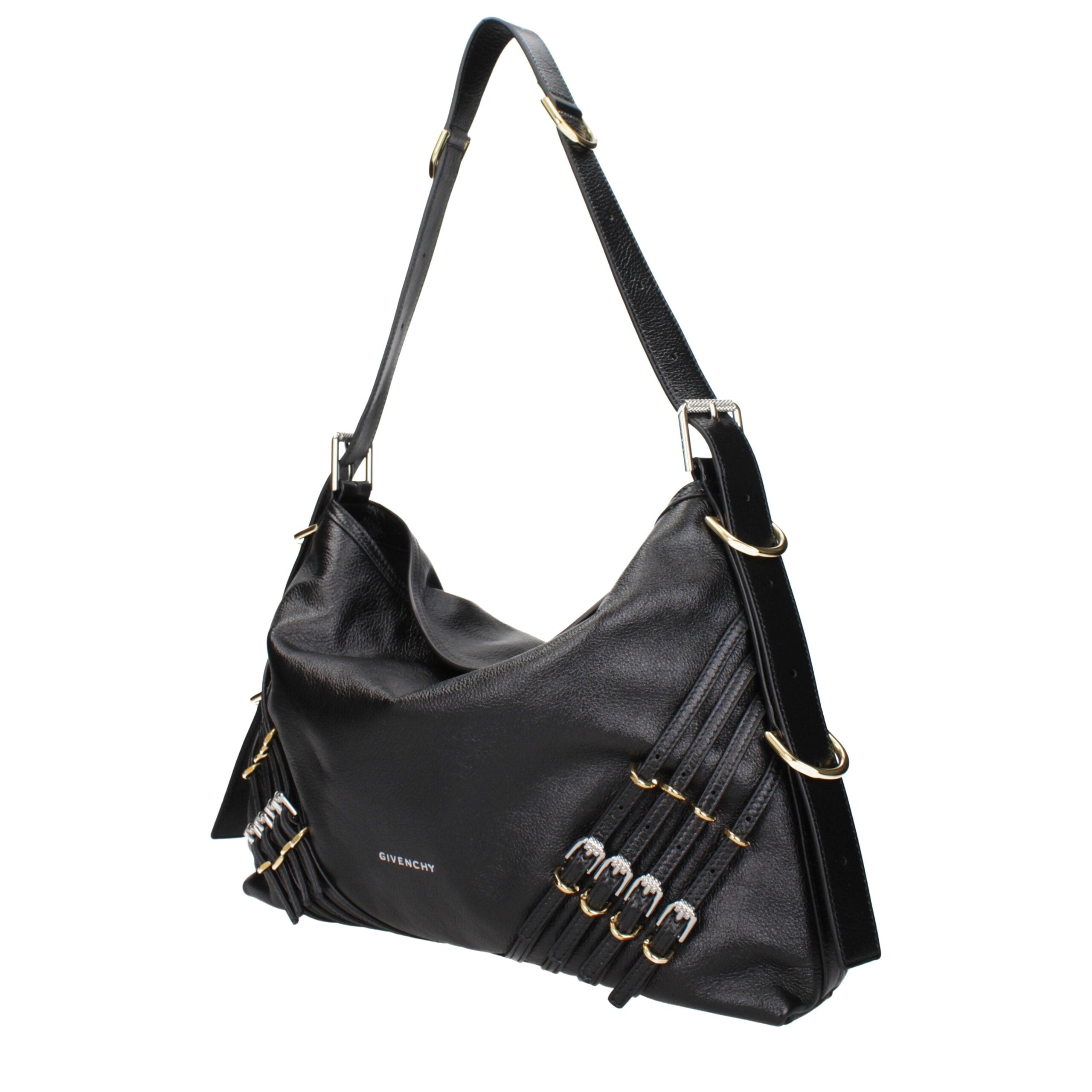 Black Leather Shoulder Bag