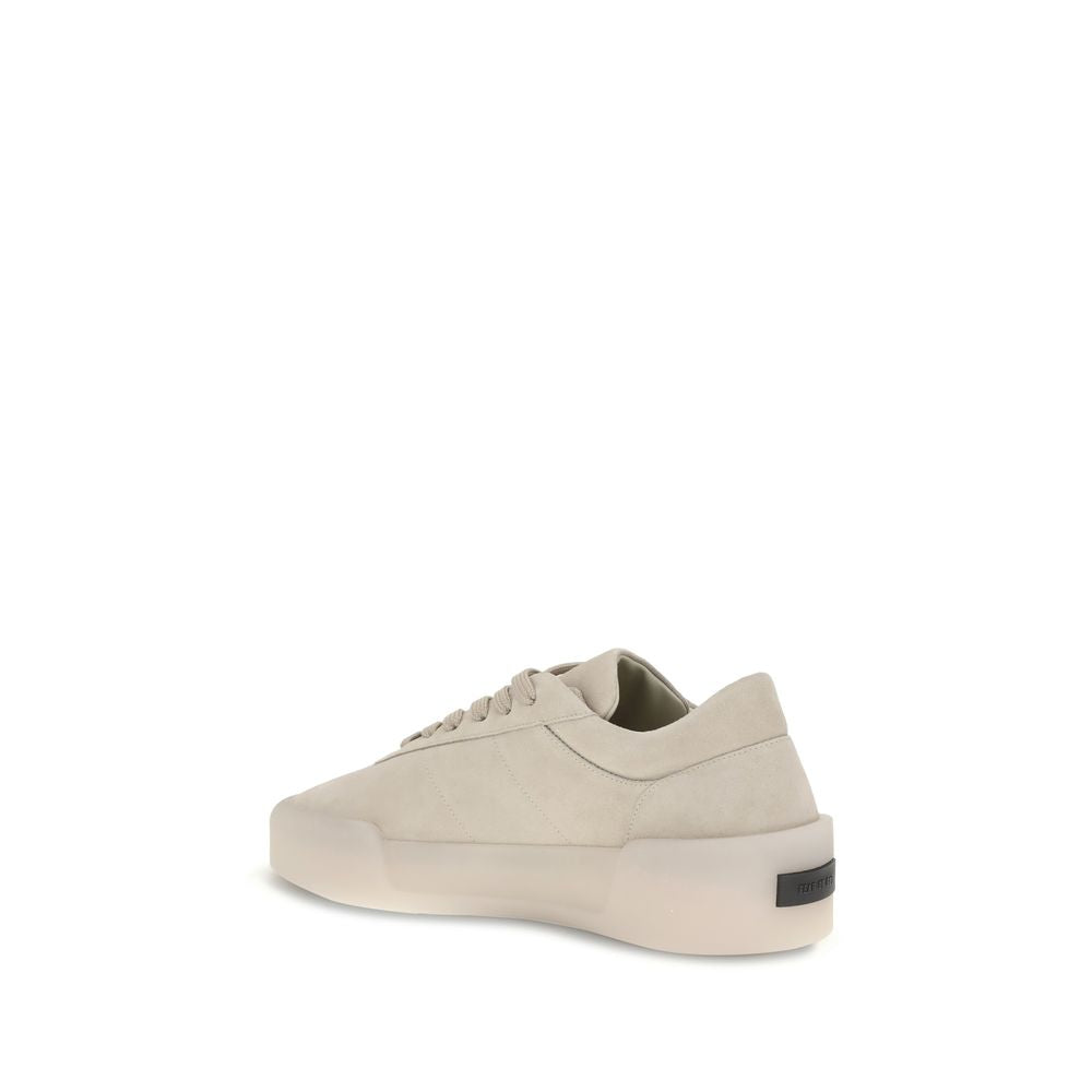 Beige Rubber Athletic Sneakers
