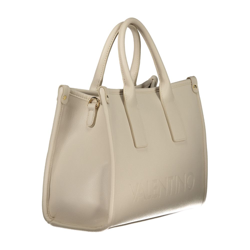 Beige Polyethylene Handbag