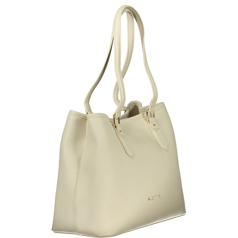 Beige Polyethylene Handbag