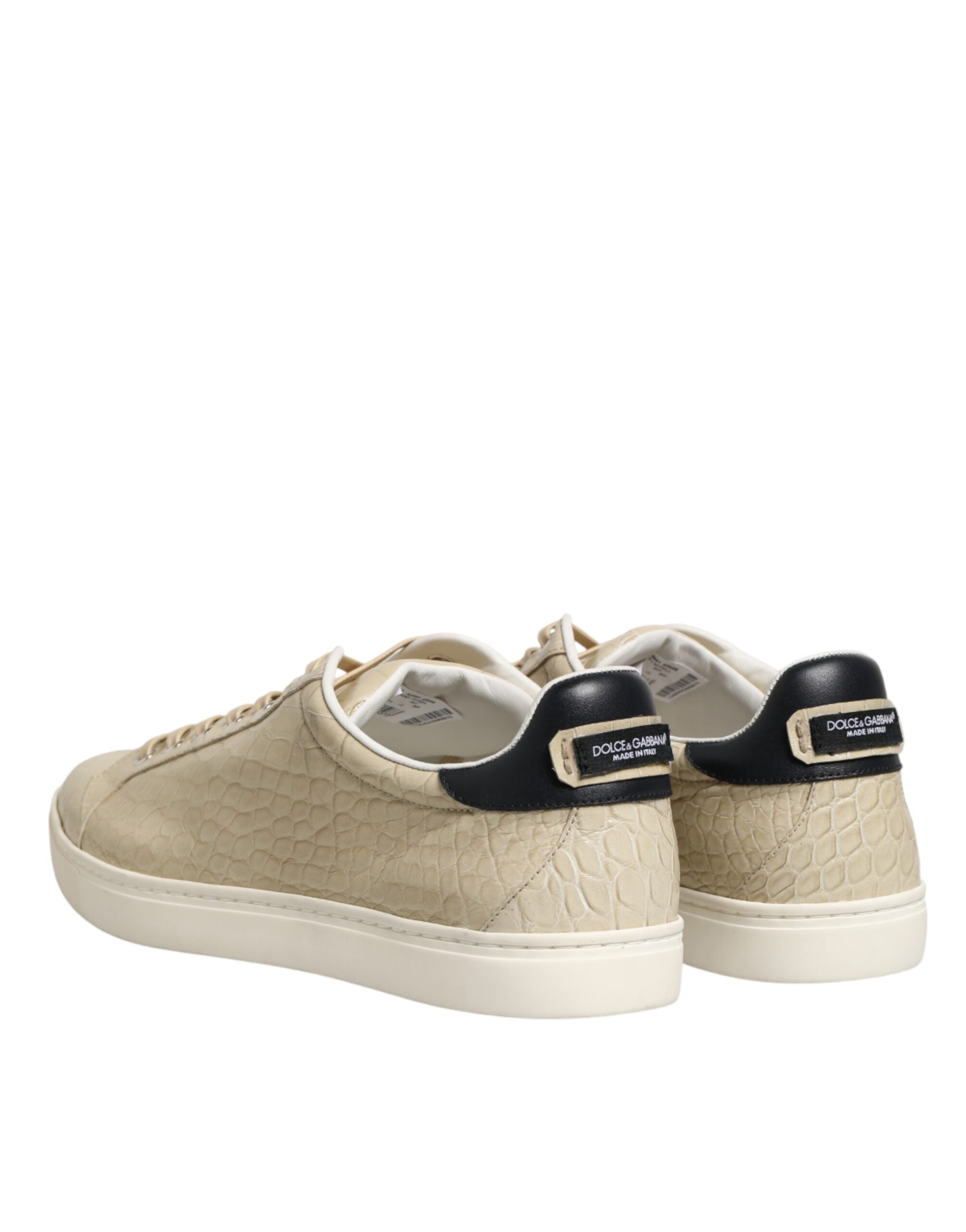 Béžové kožené tenisky London Low Top