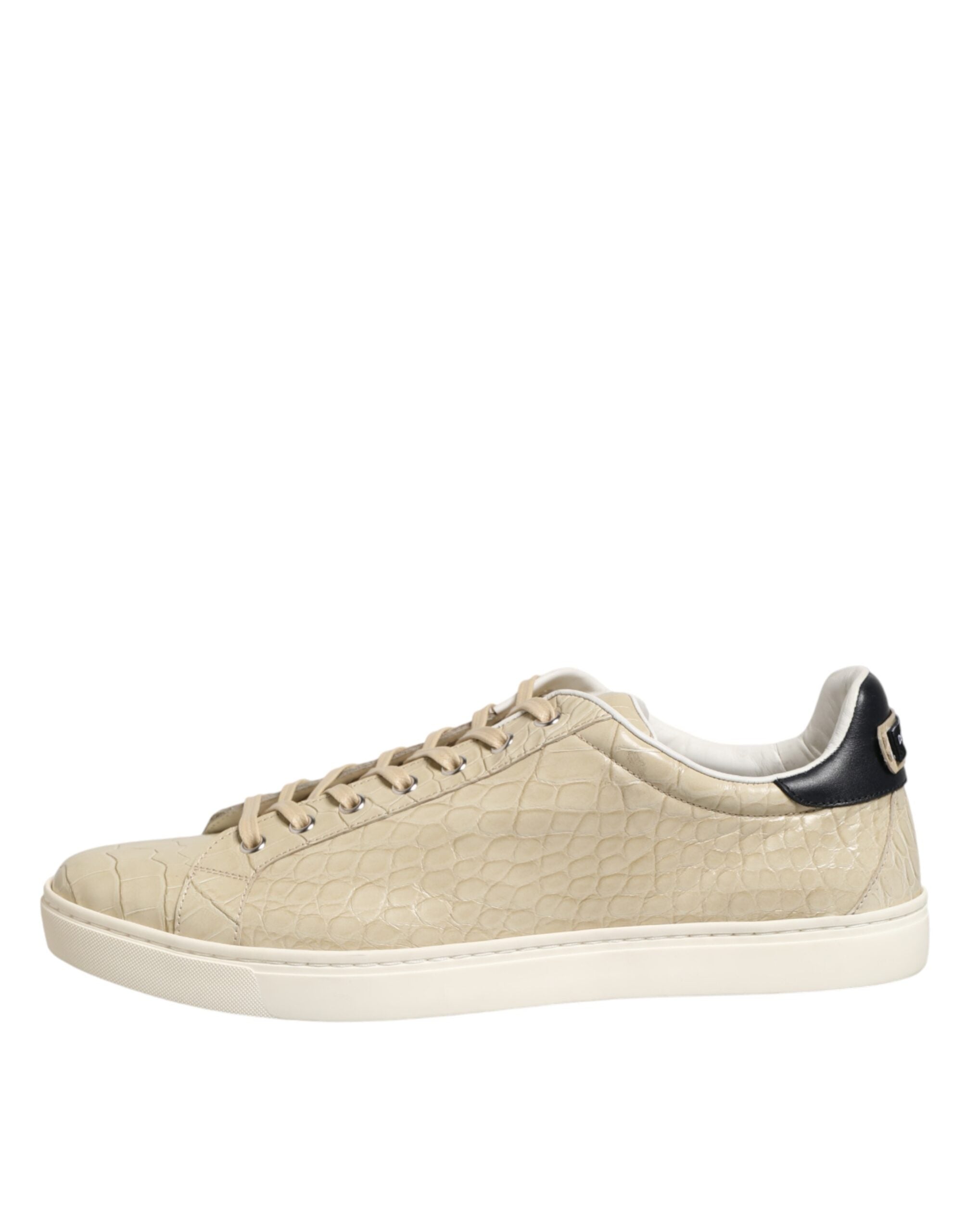 Béžové kožené tenisky London Low Top