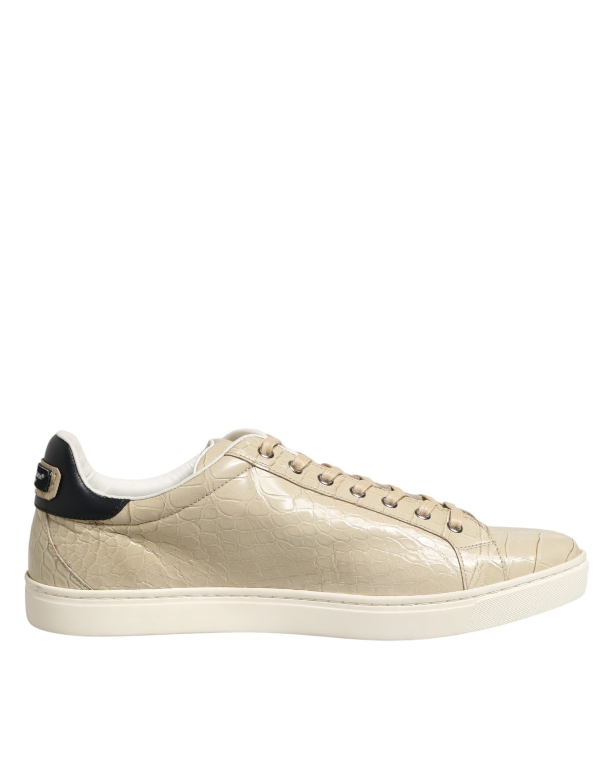 Béžové kožené tenisky London Low Top