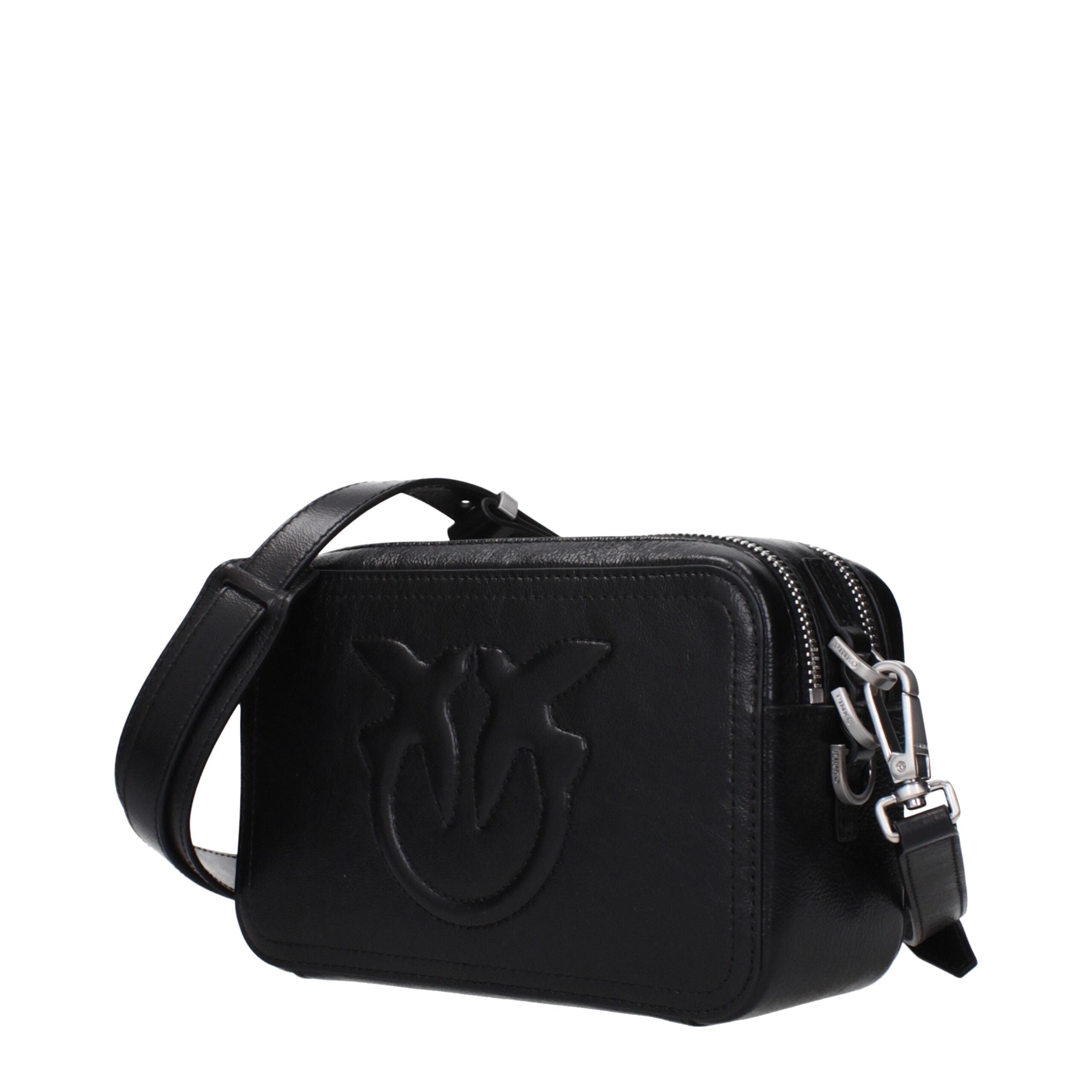 Black Leather Crossbody Bag