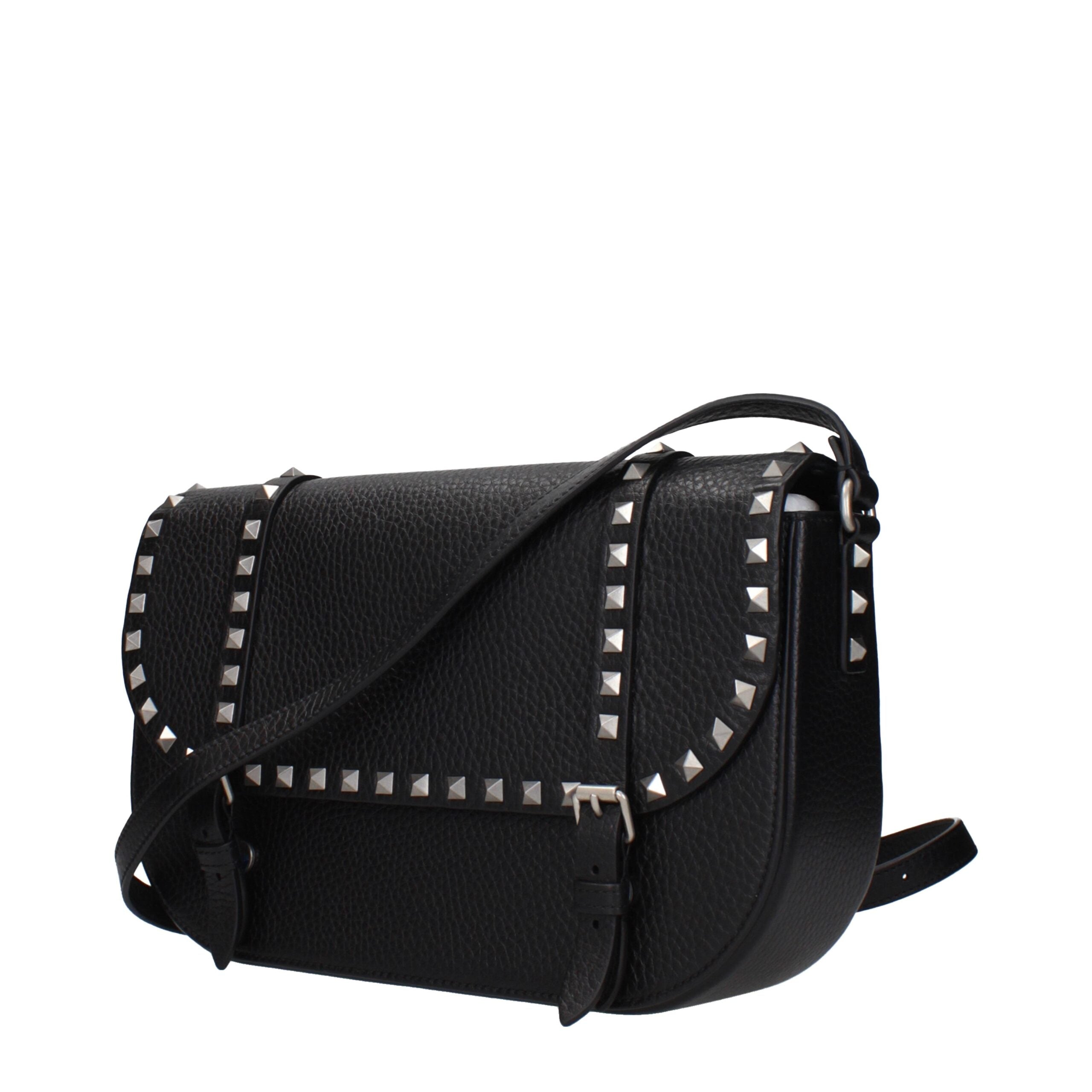 Black Leather Crossbody Bag