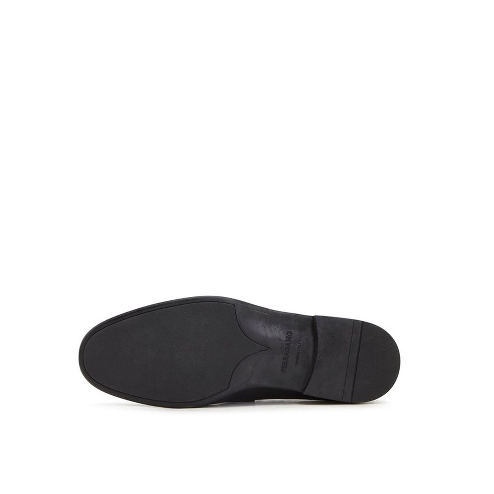 Black Calfskin Slip-On Loafers