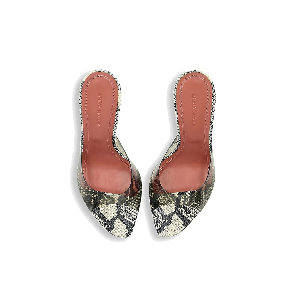 Green Pvc Stiletto Heel Sandals