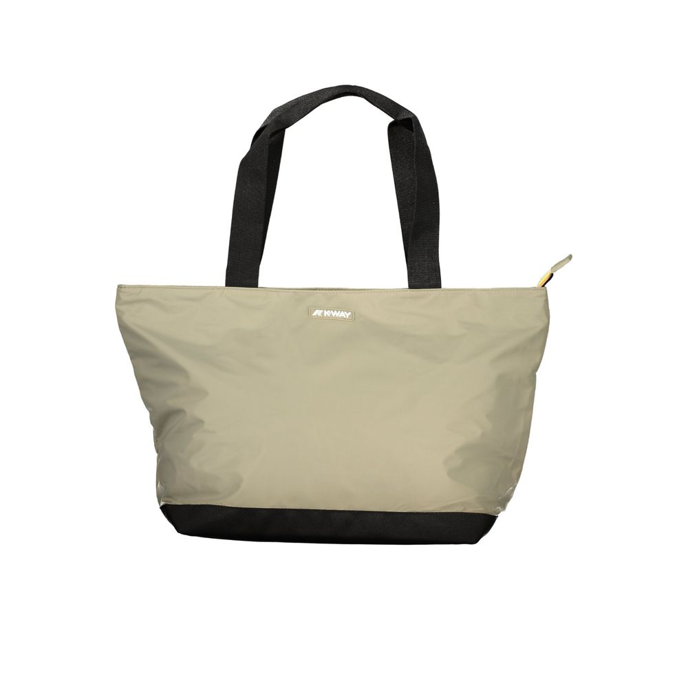 Gray Polyester Handbag