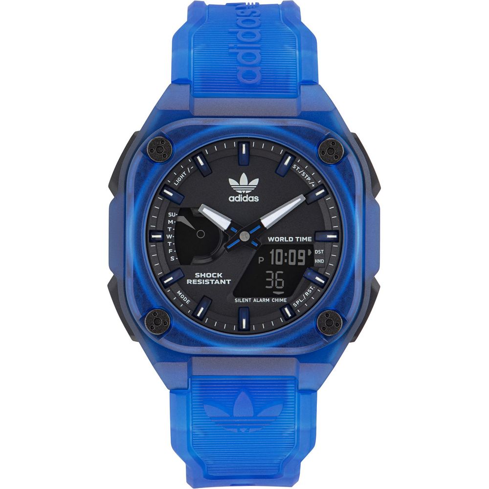 Blue Rubber Sport Watch