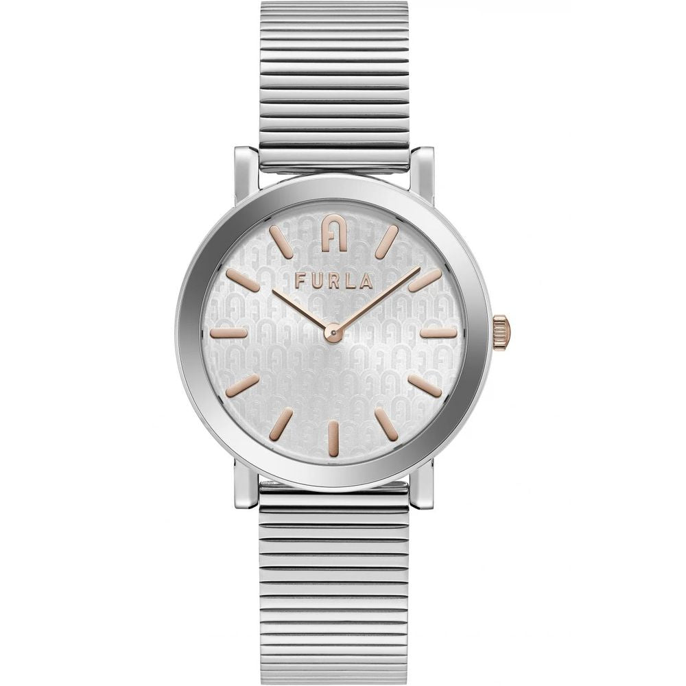 Gray Stainless Steel Dress Watch