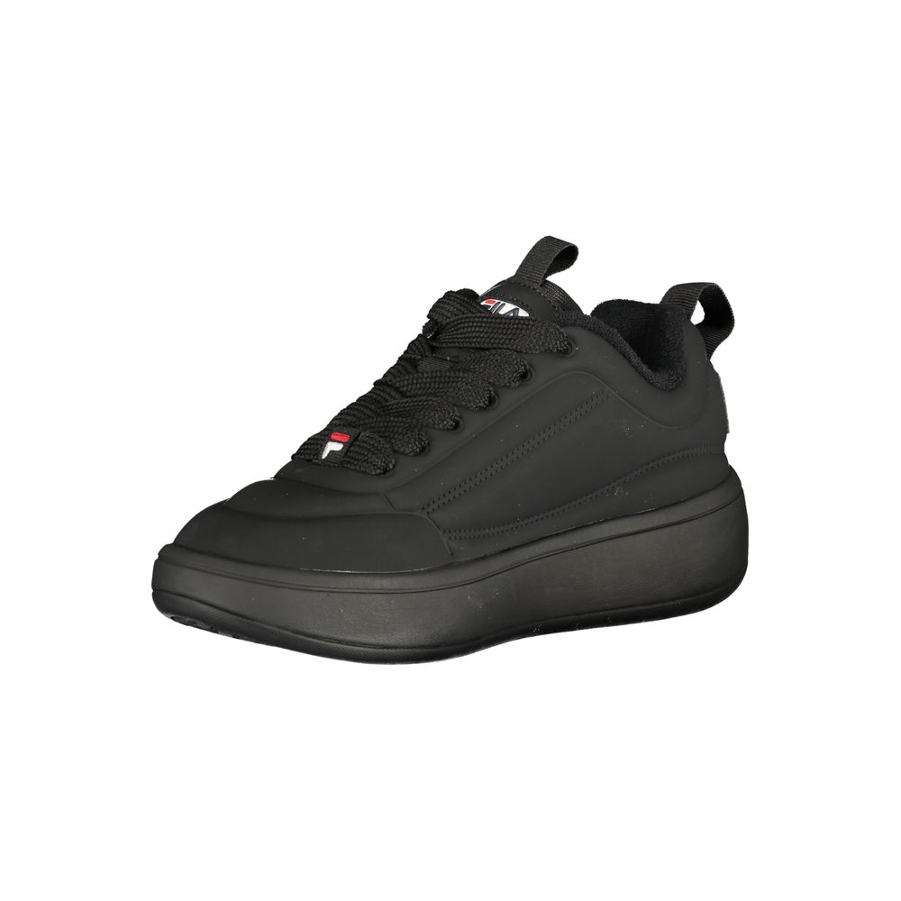 Black Polyester Sneaker