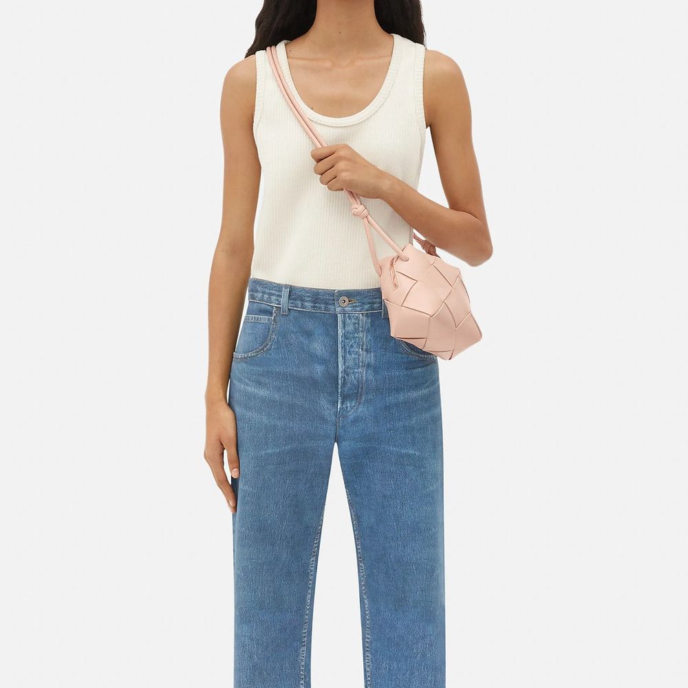 Multicolor Lamb Leather Crossbody Bag