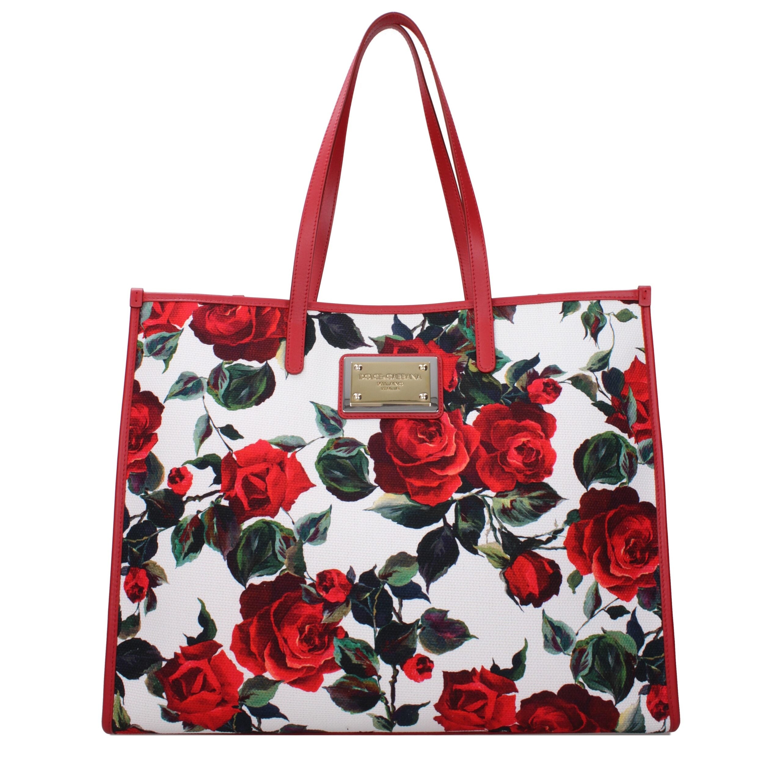 Red Fabric Shoulder Bag