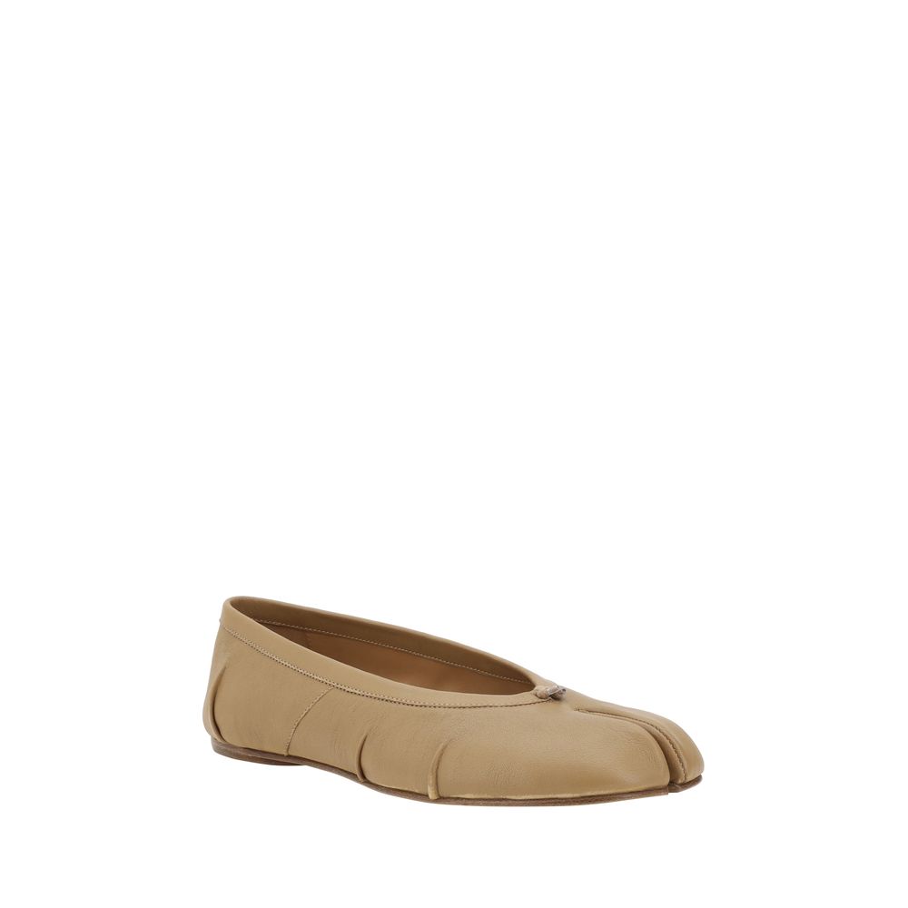 Beige Lamb Ovis Aries Aries Ballet Flats