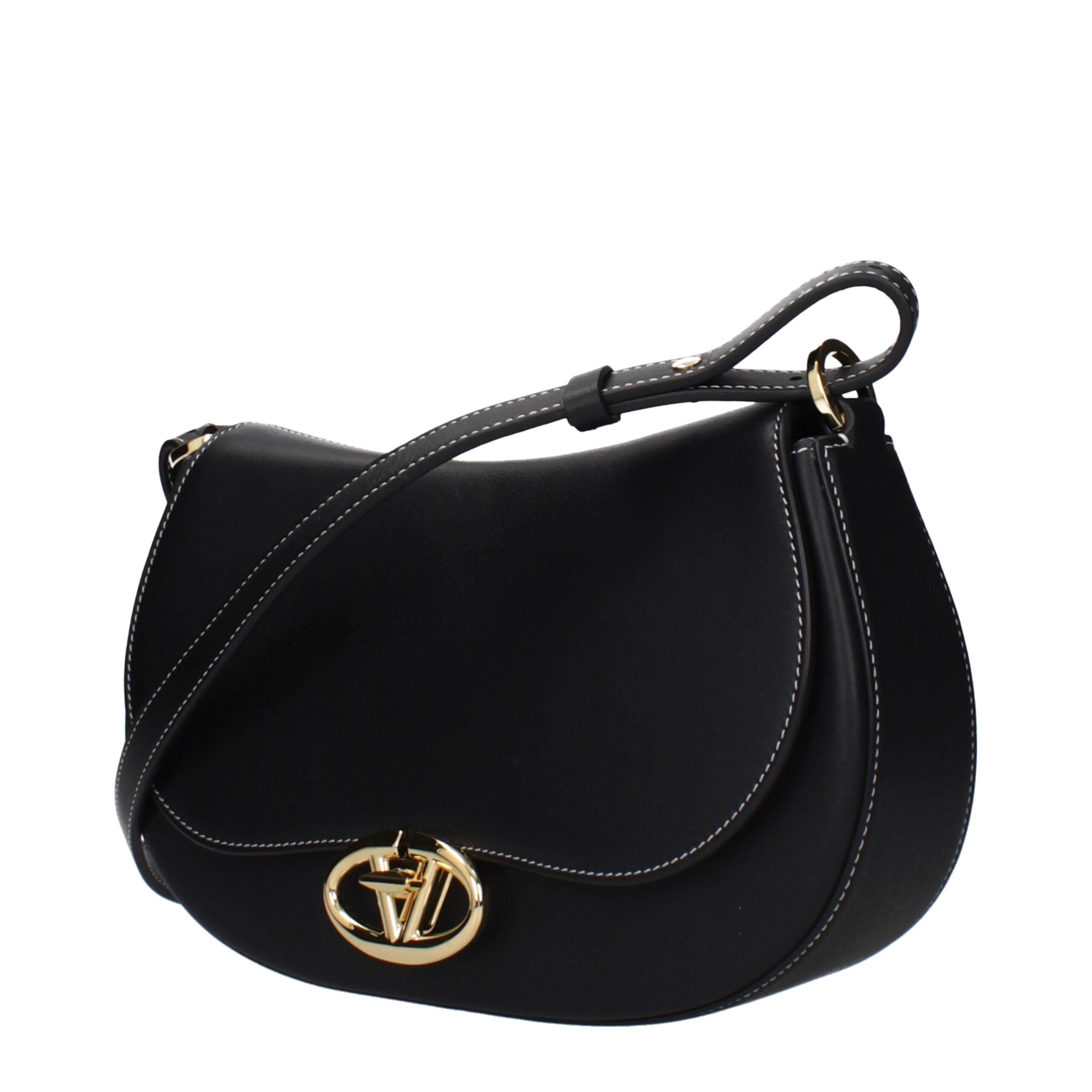 Black Leather Shoulder Bag