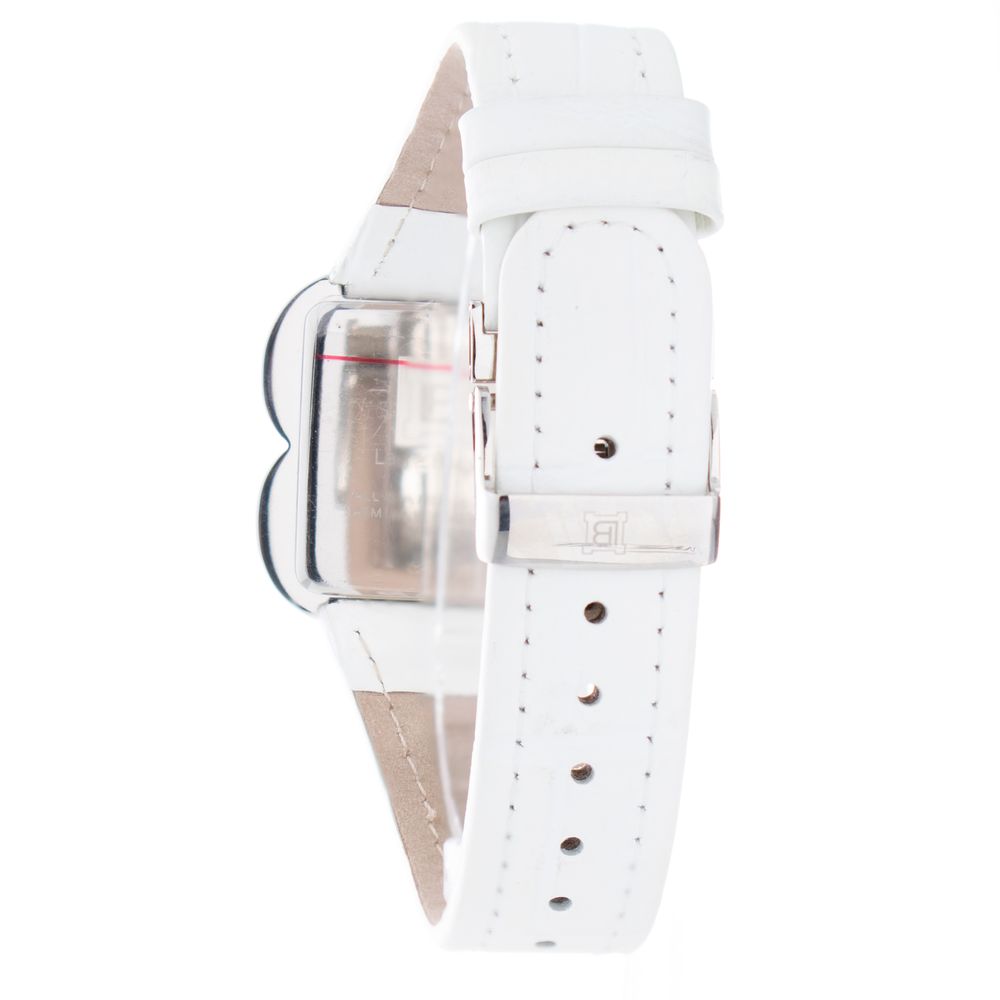 White Leather Dress Watch